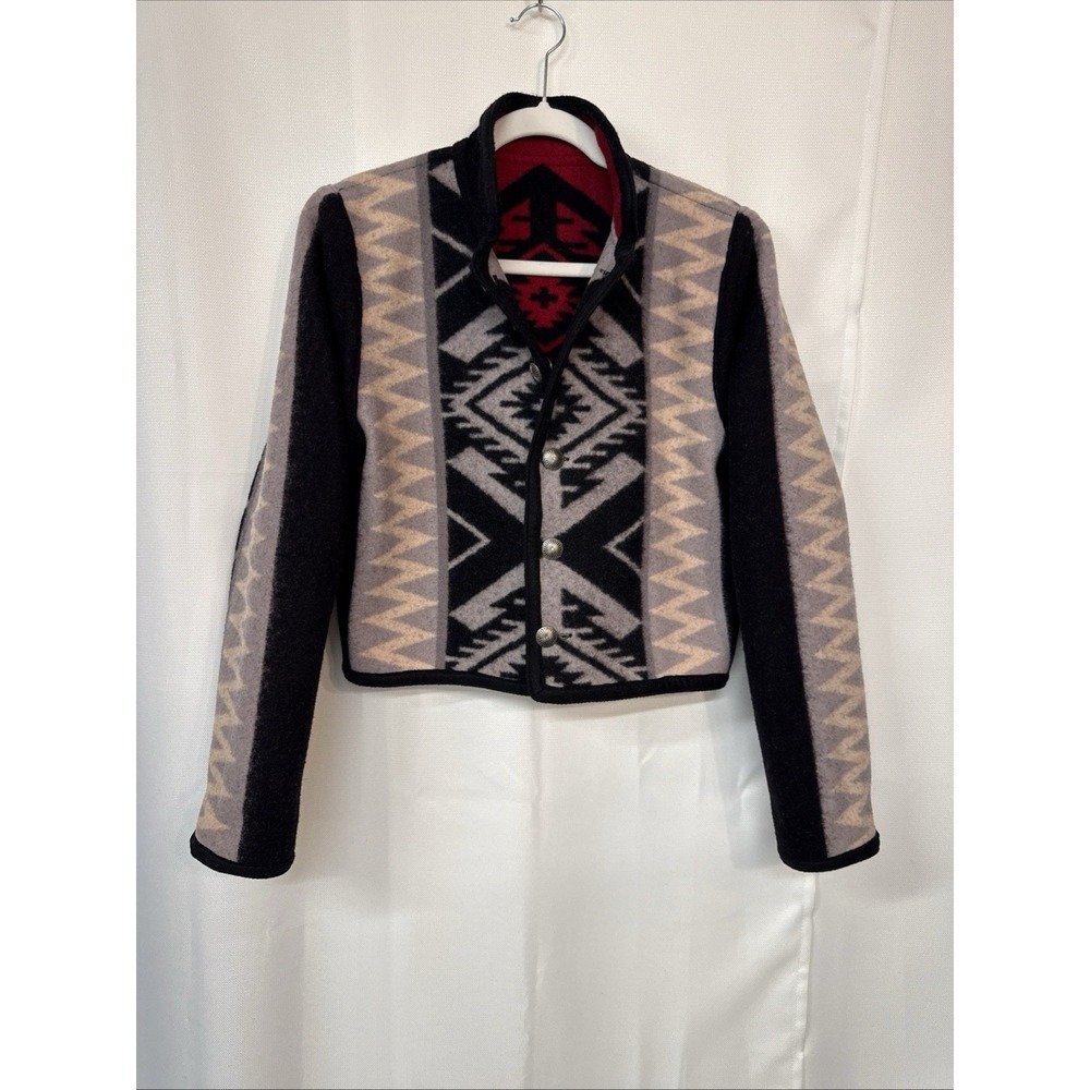 Pendleton Chief Joseph Blanket Crafted Reversible Jacket Women Sz S/M Western